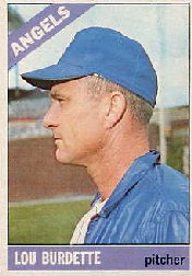1966 Topps Baseball Cards      299     Lou Burdette